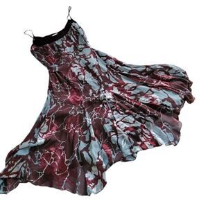 Monnari Silk Velvet Midi Dress Whimsy goth Fairy Witch Grunge Med